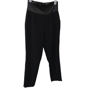 *New* L’AGENCE sonny black satin waist high rise dress pants